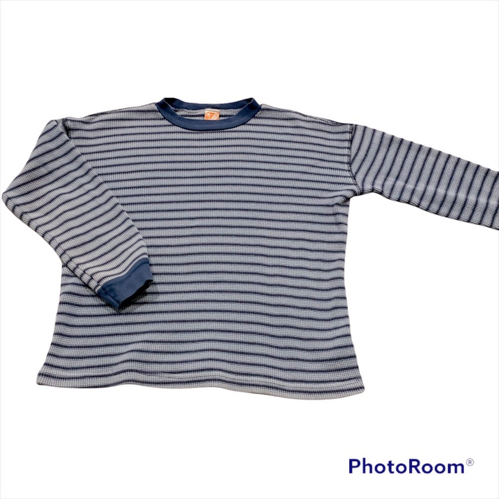 Boutique brand Charlie Rocket striped waffle weave long sleeve top. Size 5/6